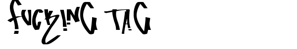 Fucking Tag font preview
